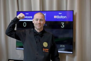 Dave Bolton celebrates winning the bronze medal match at the World Abilitysport Games in Thailand