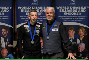 David Church and Carl Gibson pose after their final