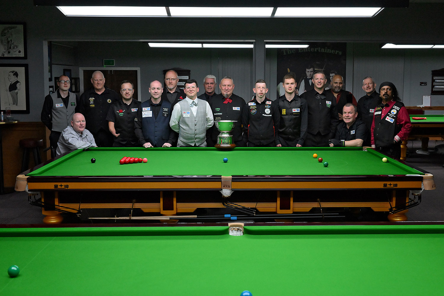 Group of WDBS Snooker players smiling