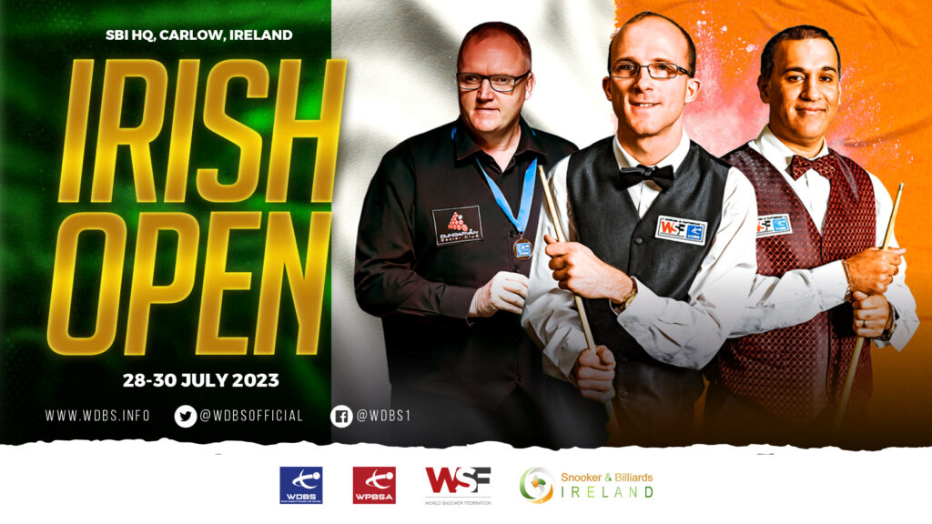 Irish Open 2025 Enter Now! WDBS World Disability Billiards And Snooker